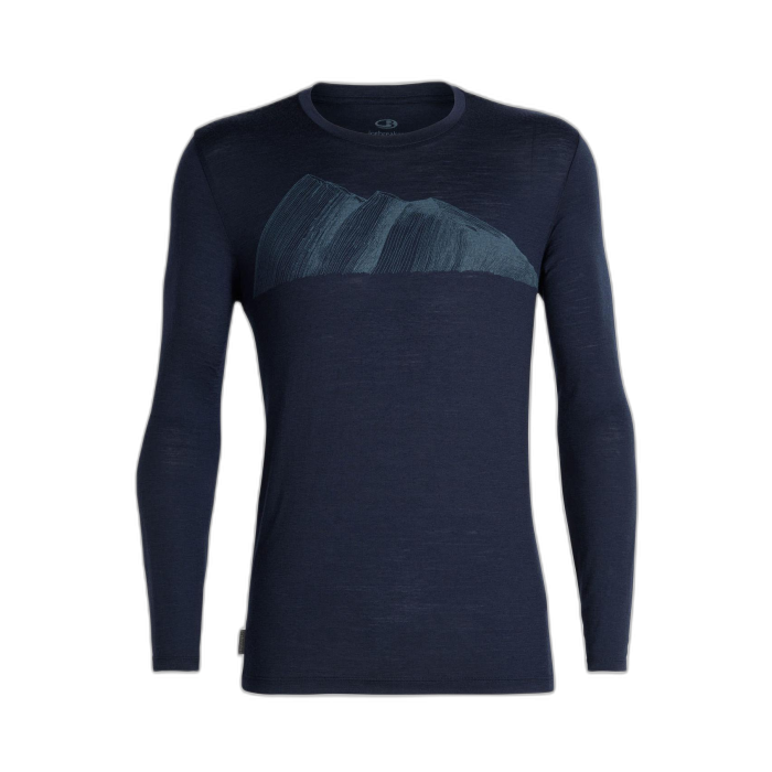 Koszulka męska ICEBREAKER Tech Lite L/S 104580 /  granatowy