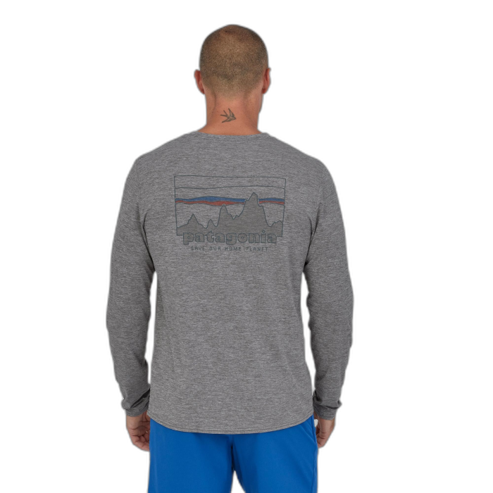 Koszulka męska PATAGONIA Capilene Cool Daily Graphic L/S / SKFE skyline grey