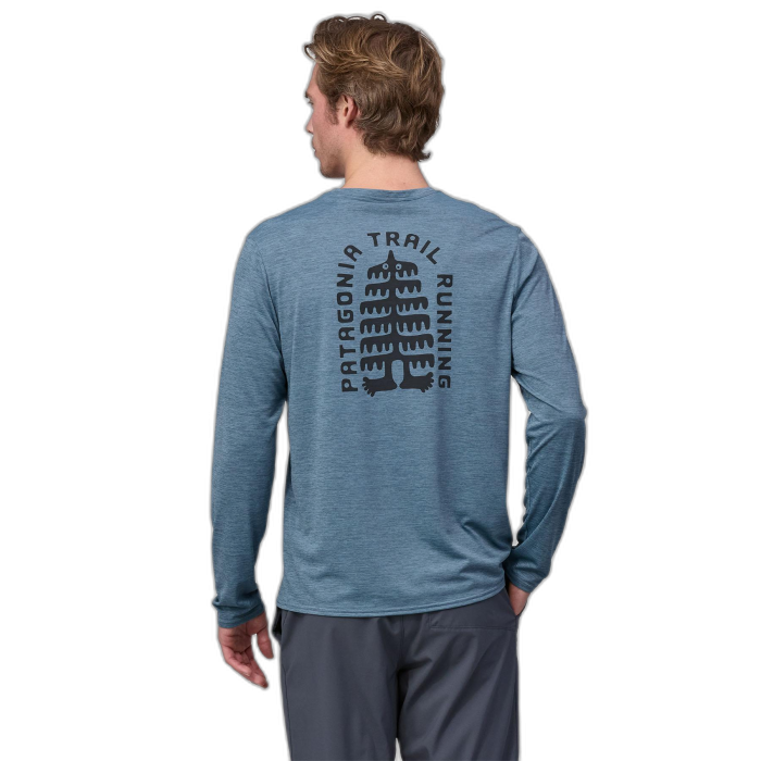 Koszulka męska PATAGONIA Capilene Cool Daily Graphic L/S / TRUX utility blue