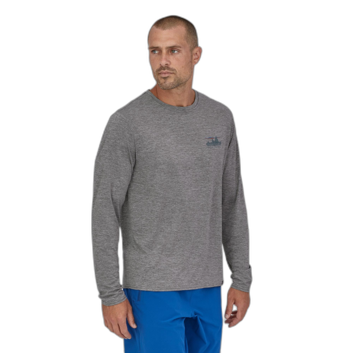 Koszulka męska PATAGONIA Capilene Cool Daily Graphic L/S / SKFE skyline grey