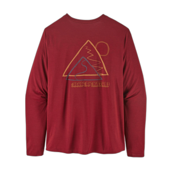 Koszulka męska PATAGONIA Capilene Cool Daily Graphic L/S / SLRX wax red