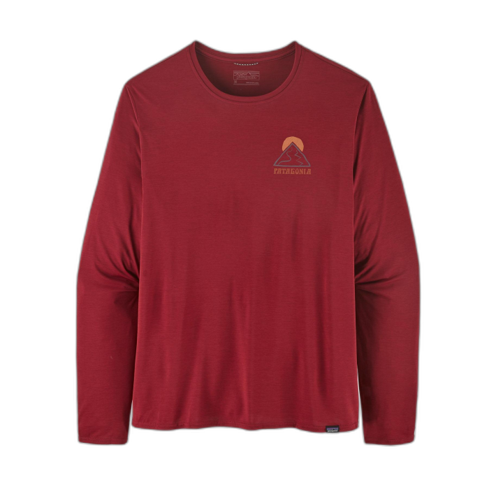 Koszulka męska PATAGONIA Capilene Cool Daily Graphic L/S / SLRX wax red