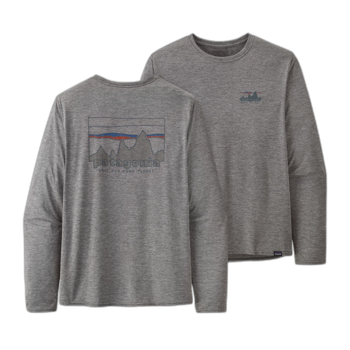 Koszulka męska PATAGONIA Capilene Cool Daily Graphic L/S / SKFE skyline grey