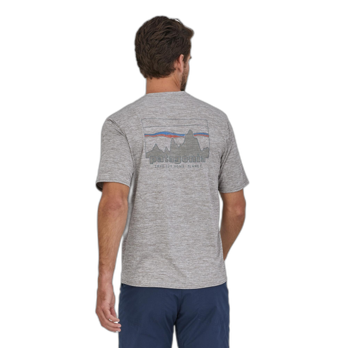 Koszulka męska PATAGONIA Capilene Cool Daily Graphic S/S / SKFE skyline grey