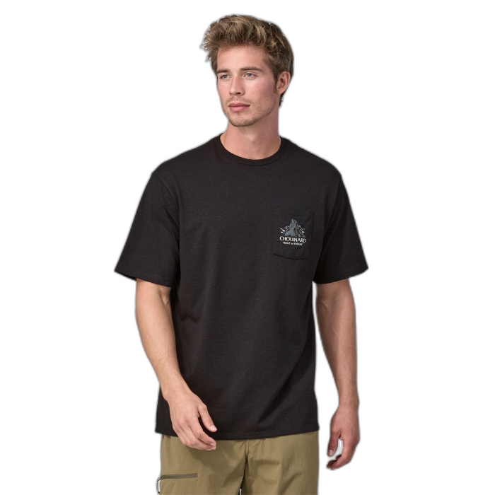 Koszulka męska PATAGONIA Chouinard Pocket S/S / INBK Ink Black
