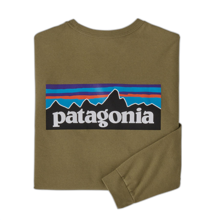 Koszulka męska PATAGONIA P-6 Logo L/S / MOKH moray khaki