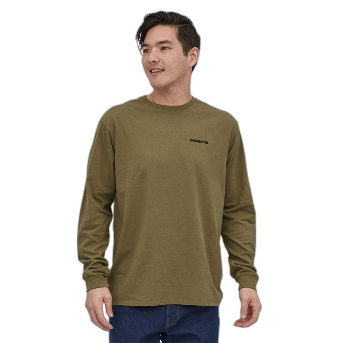 Koszulka męska PATAGONIA P-6 Logo L/S / MOKH moray khaki