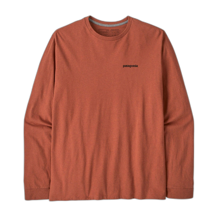 Koszulka męska PATAGONIA P-6 Logo L/S / QZCO quartz coral