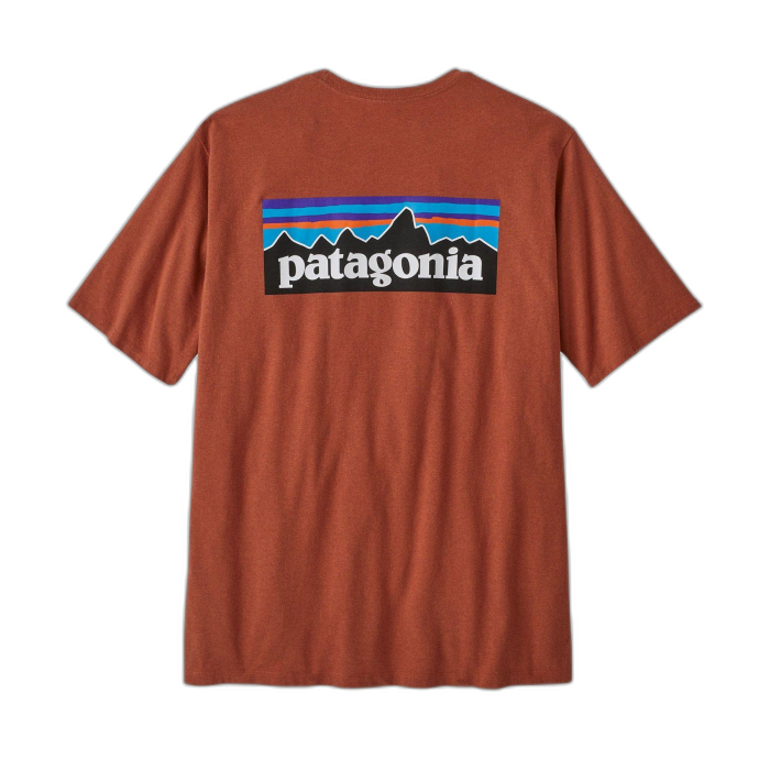 Koszulka męska PATAGONIA P-6 Logo S/S / QZCO Quartz Coral