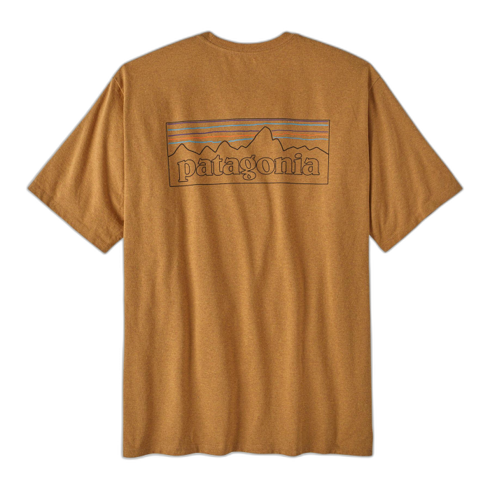 Koszulka męska PATAGONIA P-6 Logo S/S / POLG golden carmel