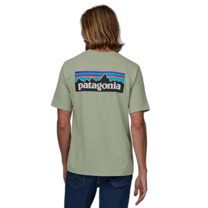 Koszulka męska PATAGONIA P-6 Logo S/S / SLVG salvia green