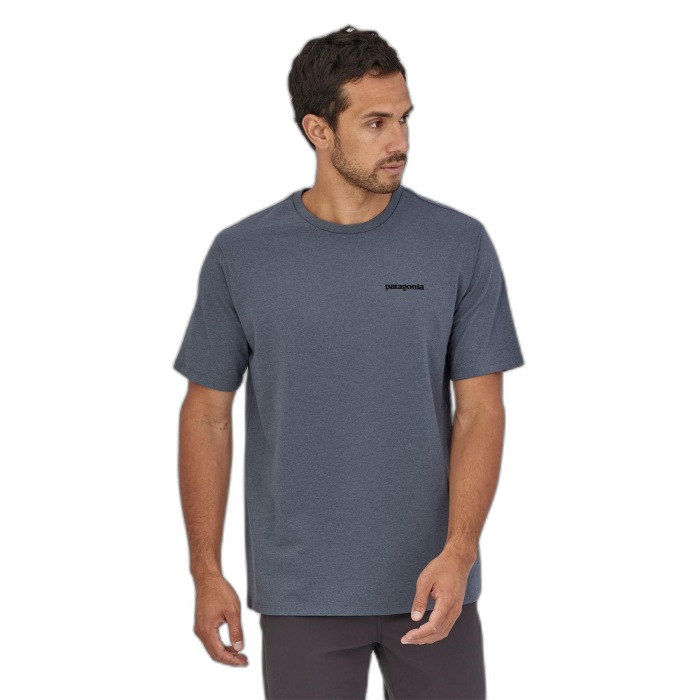 Koszulka męska PATAGONIA P-6 Logo S/S / PLGY plume grey