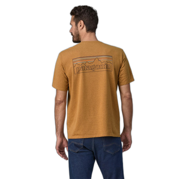 Koszulka męska PATAGONIA P-6 Logo S/S / POLG golden carmel