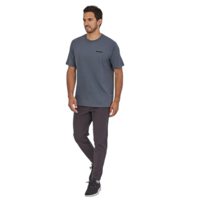 Koszulka męska PATAGONIA P-6 Logo S/S / PLGY plume grey