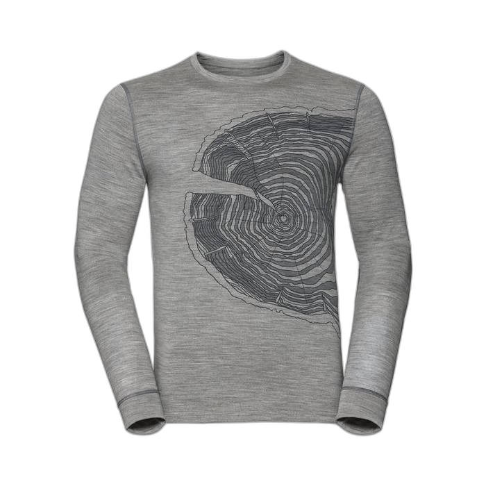 Koszulka ODLO 550642 Alliance Merino Wool /  szary