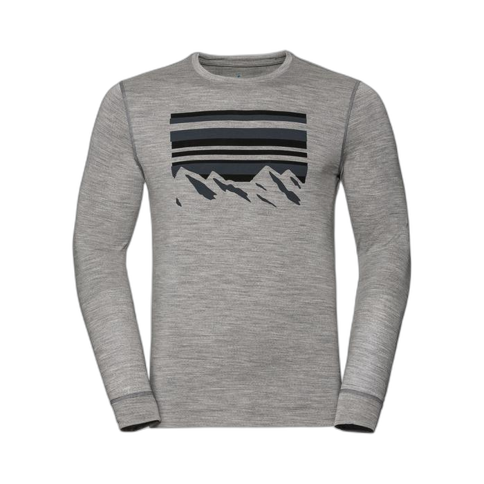 Koszulka ODLO 550642 Alliance Merino Wool /  szary