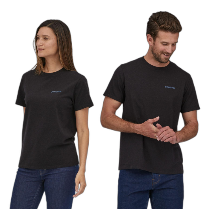 Koszulka unisex PATAGONIA Fitz Roy Icon S/S / INBK Ink Black