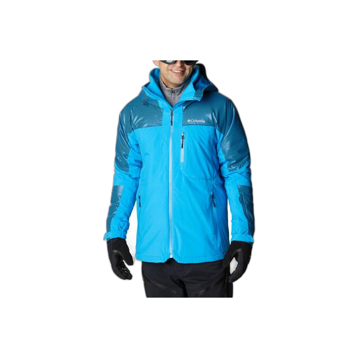 Kurtka COLUMBIA WO7807 Snow Slab Black Dot / 491 Compass Blue
