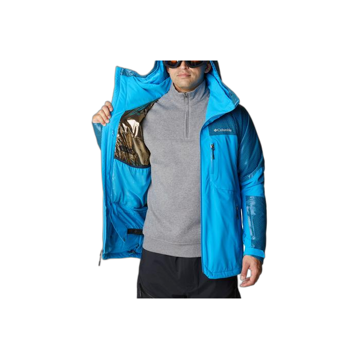 Kurtka COLUMBIA WO7807 Snow Slab Black Dot / 491 Compass Blue