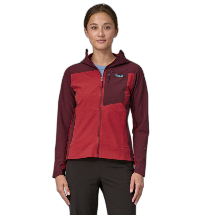 Kurtka damska PATAGONIA R1 Cross Strata HD / TGRD touring red