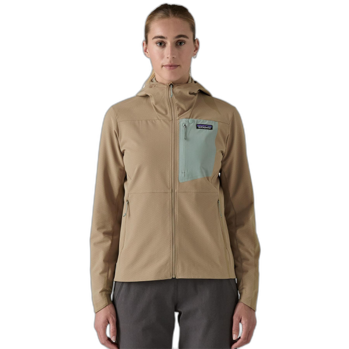Kurtka damska PATAGONIA R1 Cross Strata HD / SBDY seabird grey