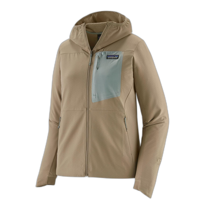 Kurtka damska PATAGONIA R1 Cross Strata HD / SBDY seabird grey