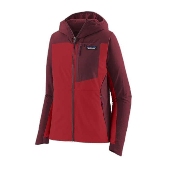 Kurtka damska PATAGONIA R1 Cross Strata HD / TGRD touring red