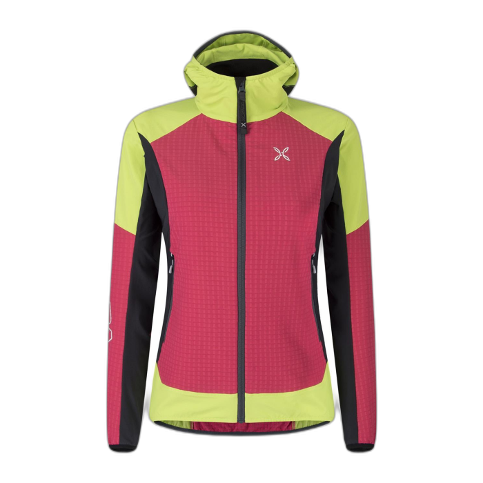 Kurtka MONTURA W Wind Revolution Hoody / 0447 s.sugar/v.lime