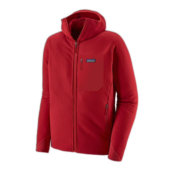 Kurtka męska PATAGONIA R2 Tech Face Hoody /  czerwony