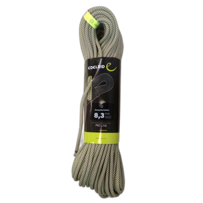 Lina EDELRID SE Roseg Dry 8,3 - sprzedaż na metry / 021 black yellow