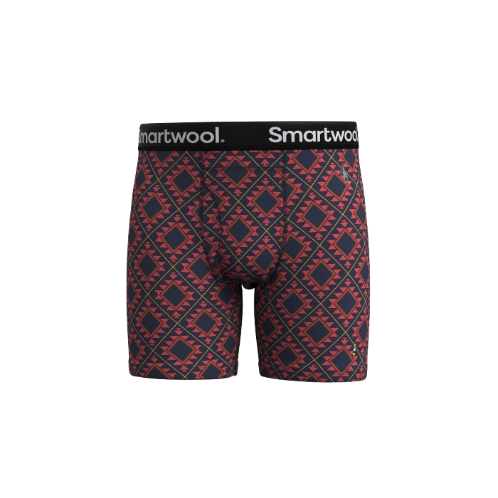 Bokserki Smartwool 17005 Print Boxer / L91 Scarlet Red