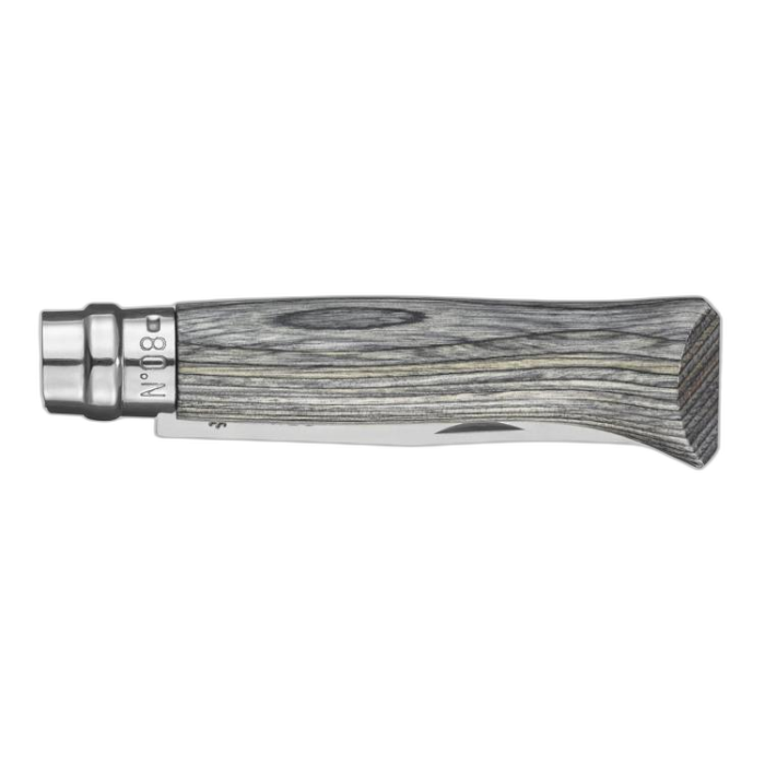 Nóż OPINEL inox No. 8 brzoza szara / laminat grey