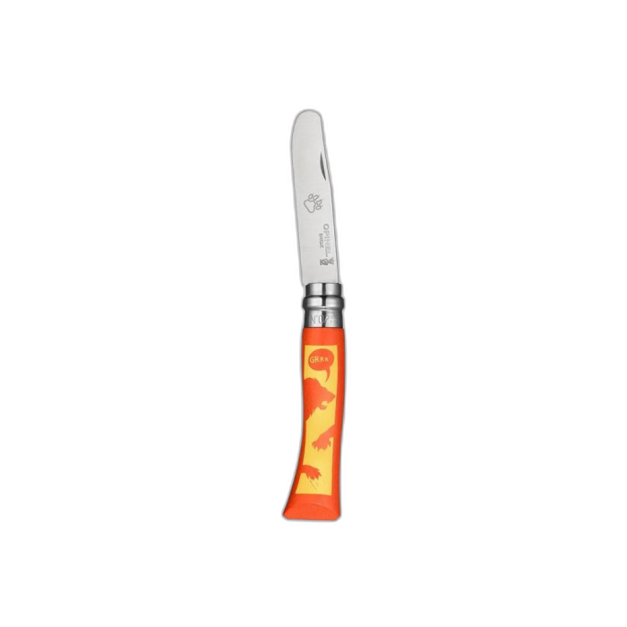 Nóż OPINEL No. 7 my first - lew /  pomarańczowy