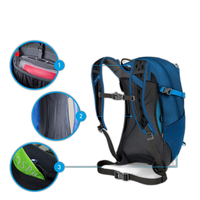 Plecak OSPREY Hikelite 18 /  czerwony