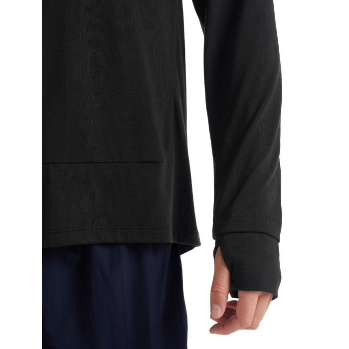 Bluza męska ICEBREAKER Cool-Lite LS HD A56EU / 001 black