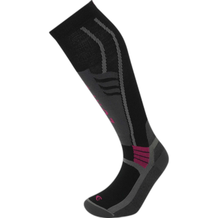 Skarpety LORPEN S3SLW SkiSuper / 2558-A-Black/Pink