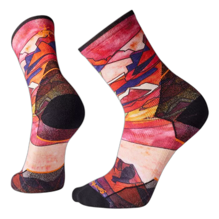 Skarpety Smartwool 01667 Run Print / 823 Tandoori Orange