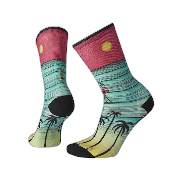 Skarpety SW 04058 Curated Surfing Flamingo Crew /  wielokolorowy