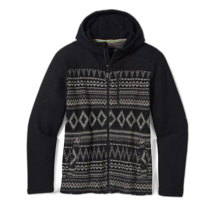 Sweter SMARTWOOL 16522 Hudson Trail Fleece Hoodie / K76 Black Fairisle