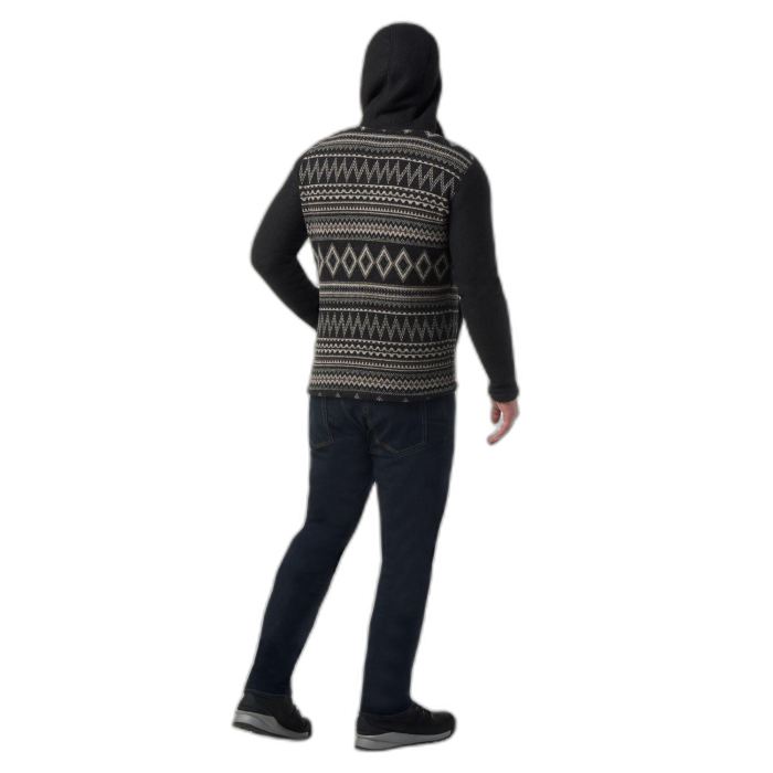 Sweter SMARTWOOL 16522 Hudson Trail Fleece Hoodie / K76 Black Fairisle