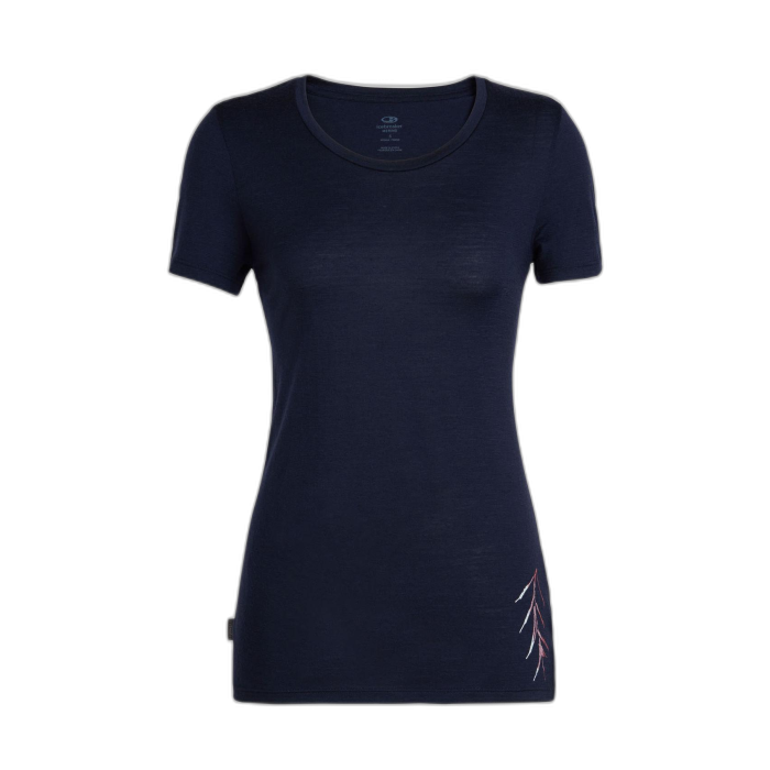 T-Shirt damski ICEBREAKER Tech Lite S/S 104600 /  granatowy