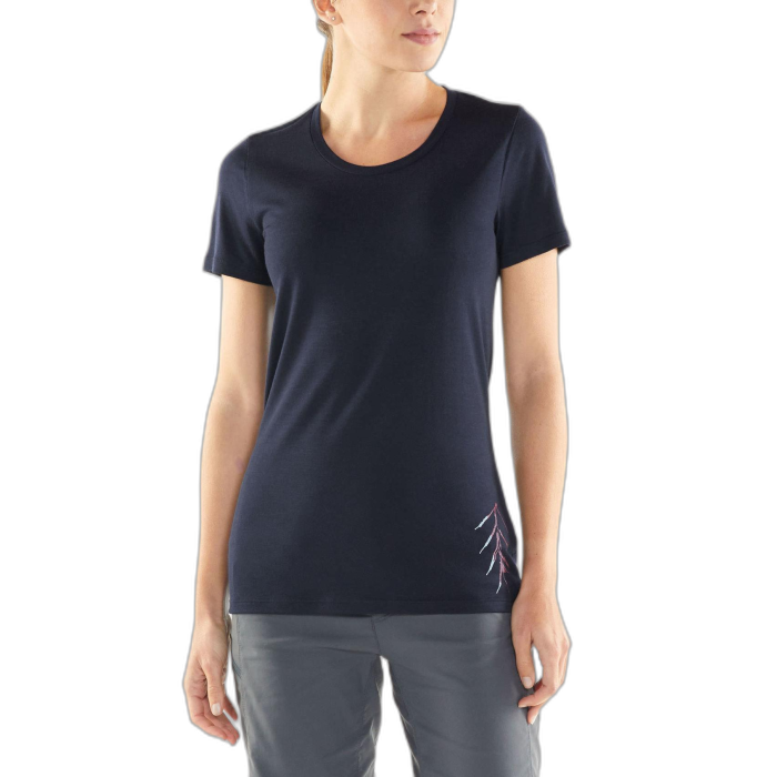 T-Shirt damski ICEBREAKER Tech Lite S/S 104600 /  granatowy