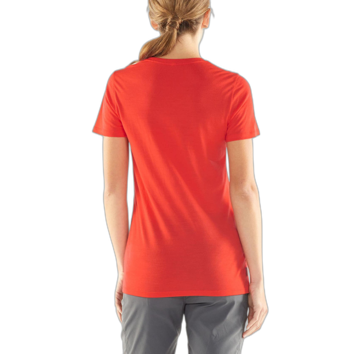 T-Shirt damski ICEBREAKER Tech Lite S/S 104600 /  czerwony