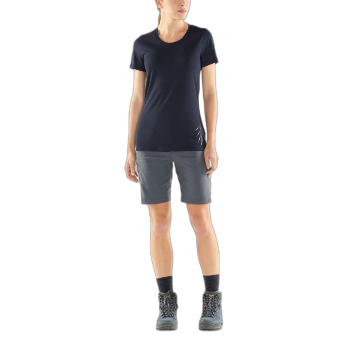 T-Shirt damski ICEBREAKER Tech Lite S/S 104600 /  granatowy