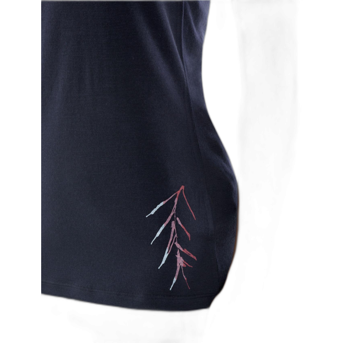 T-Shirt damski ICEBREAKER Tech Lite S/S 104600 /  granatowy