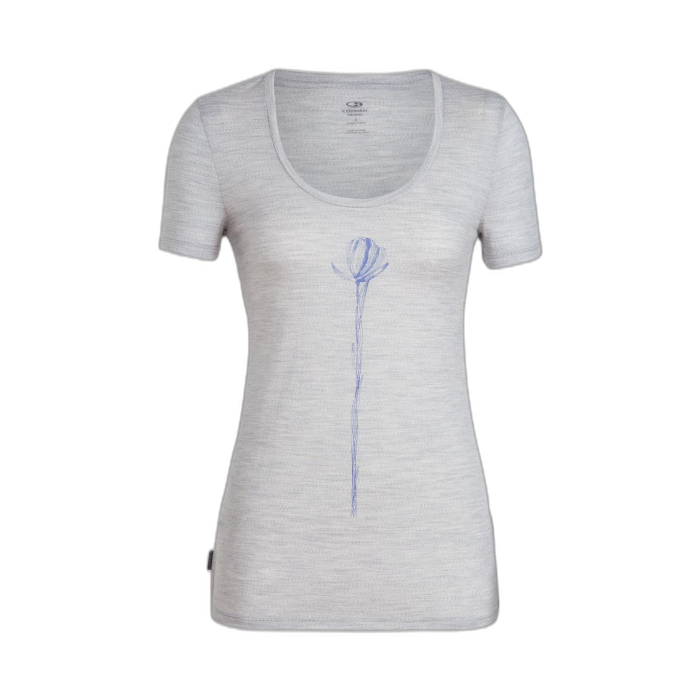 T-Shirt damski ICEBREAKER Tech Lite S/S 104605 /  szary