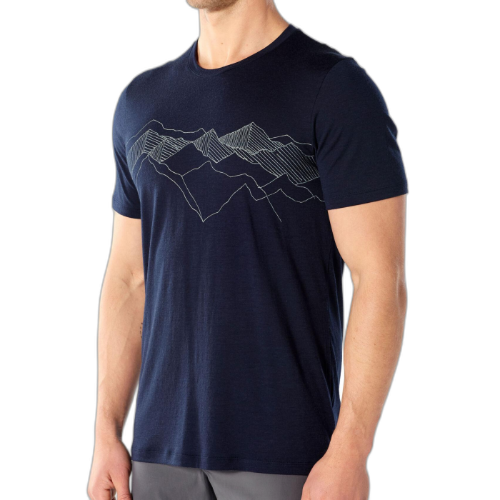 T-shirt męski ICEBREAKER Tech Lite S/S 104940 /  granatowy