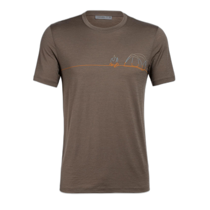 T-shirt męski ICEBREAKER Tech Lite S/S 104951 /  brązowy