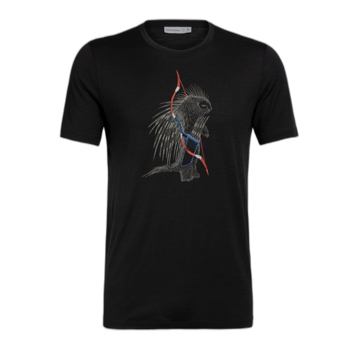 T-shirt męski ICEBREAKER Tech Lite S/S 105088 /  czarny