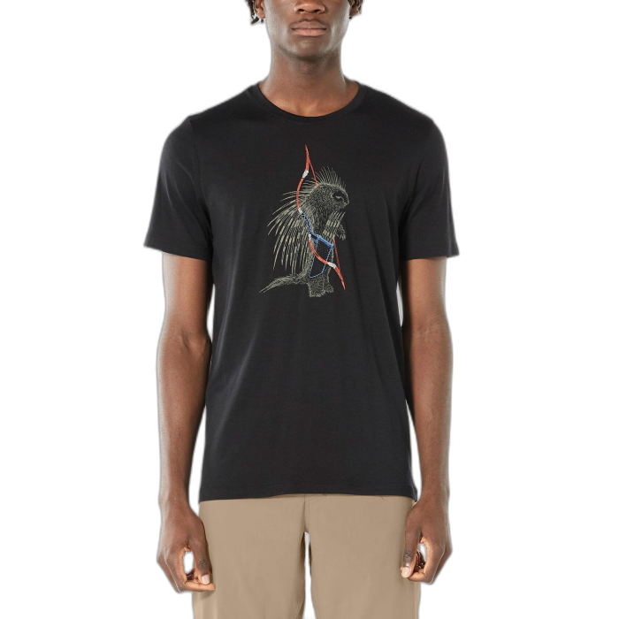 T-shirt męski ICEBREAKER Tech Lite S/S 105088 /  czarny